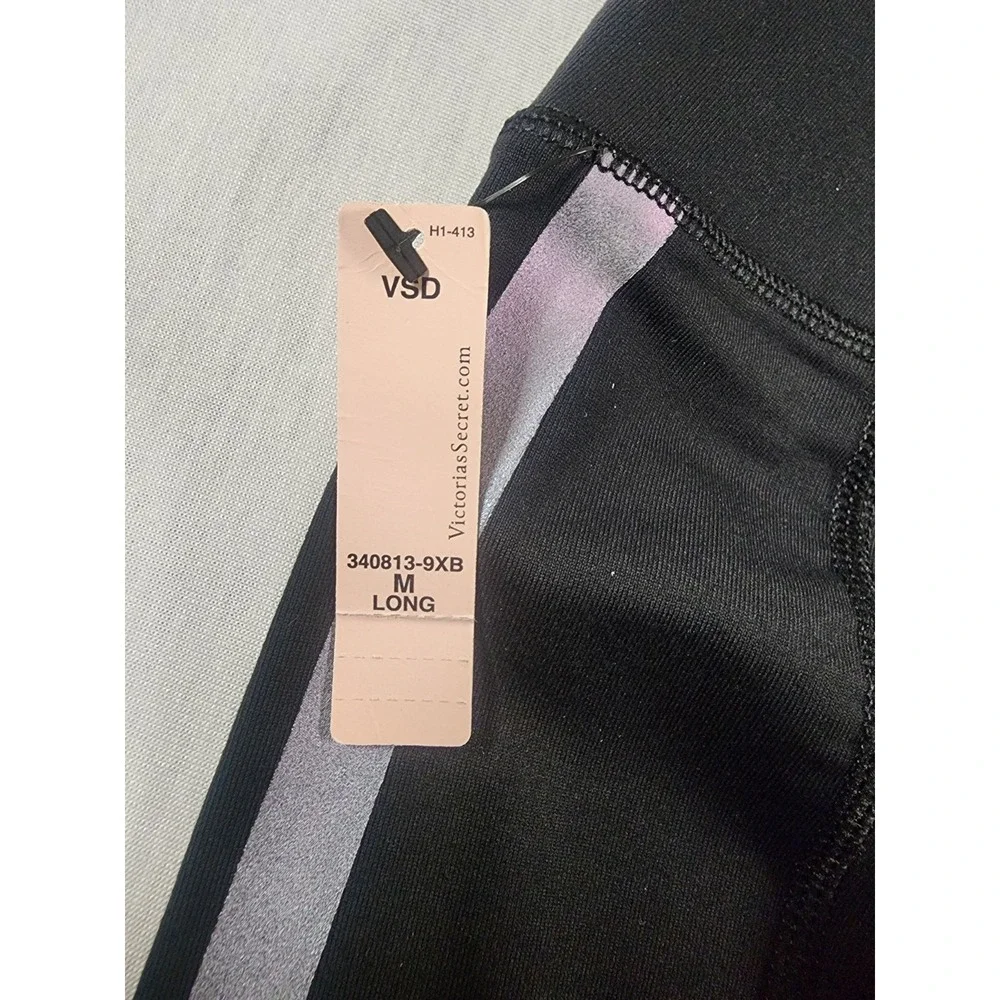 Victoria Secret Sport Knockout Tight M LONG Legging Reflective Rainbow Pride NWT